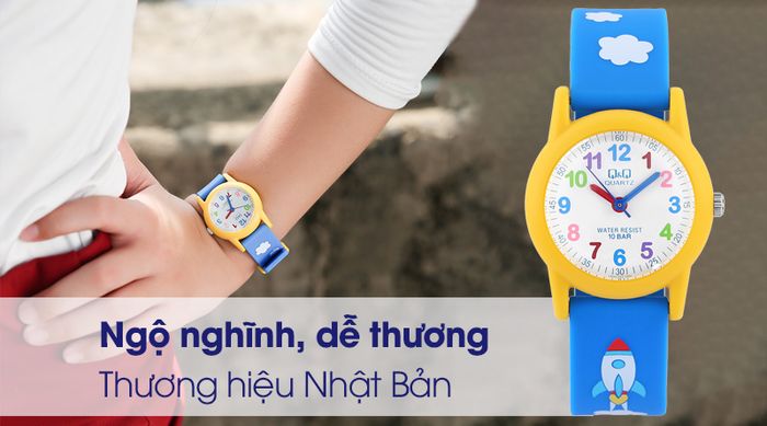Đồng hồ trẻ em Q&Q VR99J003Y mang nét dễ thương