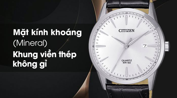 Đồng hồ nam Citizen BI5000-10A có lớp vỏ chắc chắn