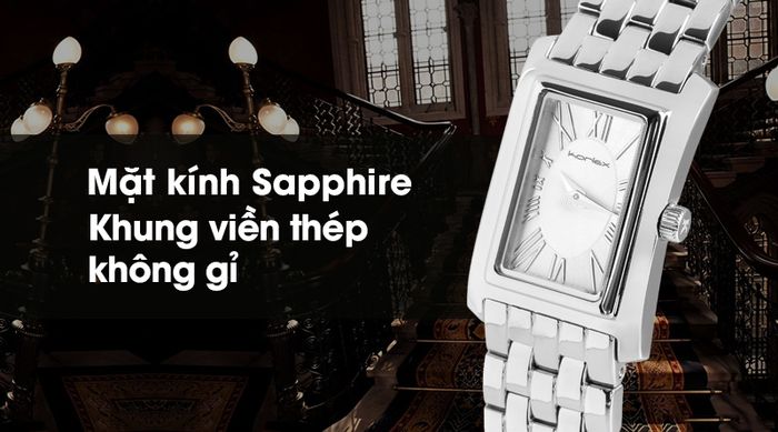 Đồng hồ nữ Korlex KS018-01 có khả năng chịu va đập tốt