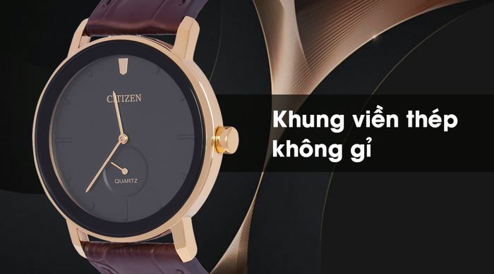 Đồng hồ Nam Citizen BE9182-06E có khung viền bền chắc