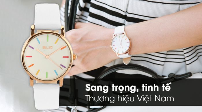 Đồng hồ Nữ Elio EL019-01 có thiết kế nữ tính và tinh tế