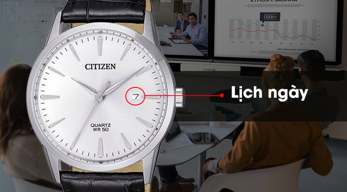 Đồng hồ nam Citizen BI5000-10A có lịch ngày tiện ích