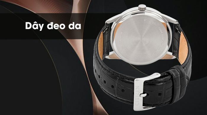 Đồng hồ nam Citizen BI5000-10A có dây đeo bằng da