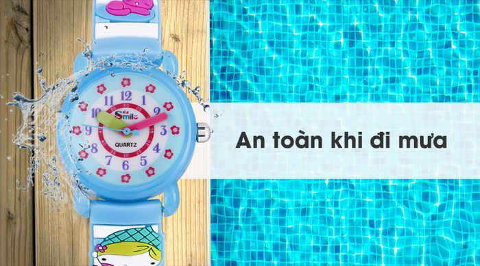 Đồng hồ trẻ em Smile Kid SL046-01 có hệ số chống nước 3 ATM