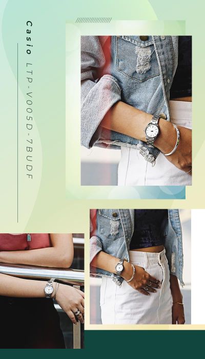 Trên tay Đồng hồ Nữ Casio LTP-V005D-7BUDF