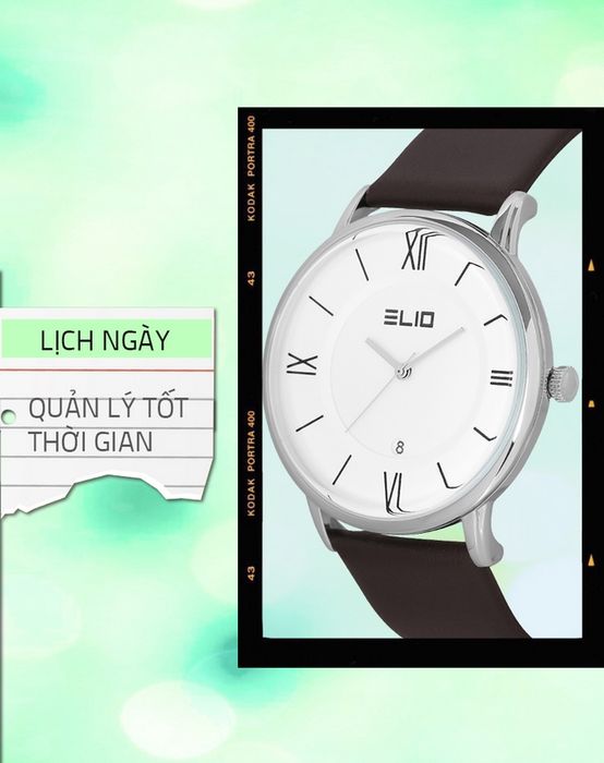 Đồng hồ Nữ Elio EL051-02 hỗ trợ thêm tính năng lịch ngày tiện lợi