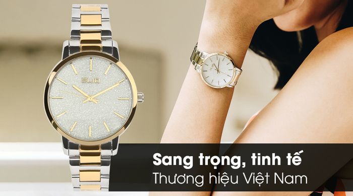 Đồng hồ Nữ Elio ES011-02 có thiết kế nữ tính và tinh tế