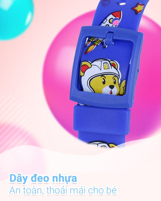 Đồng hồ trẻ em Smile Kid SL062-01 có dây đeo nhựa nhẹ nhàng