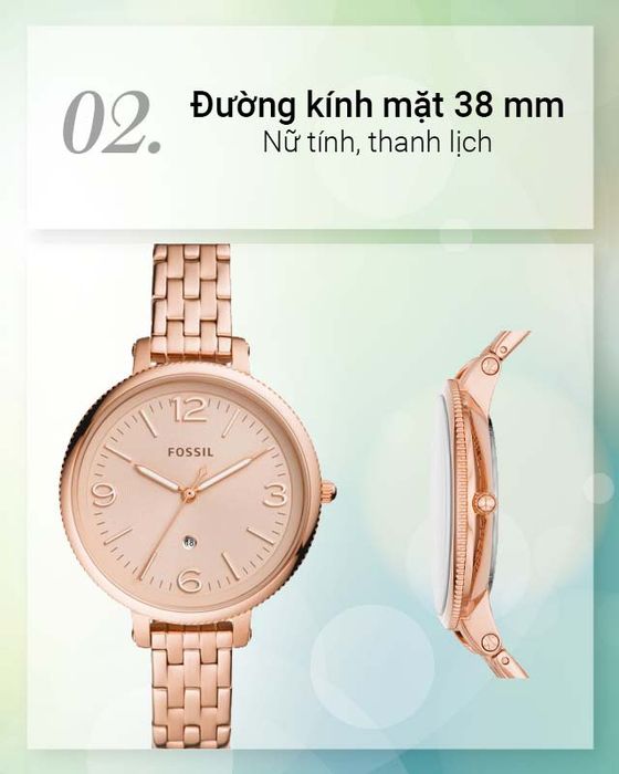 Đồng hồ Nữ Fossil ES4946 có đường kính mặt 38 mm