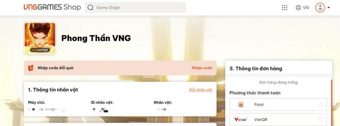 Hướng dẫn cách đổi mã quà tặng Phong Thần VNG và hàng trăm mã quà hấp dẫn đang chờ đón bạn.