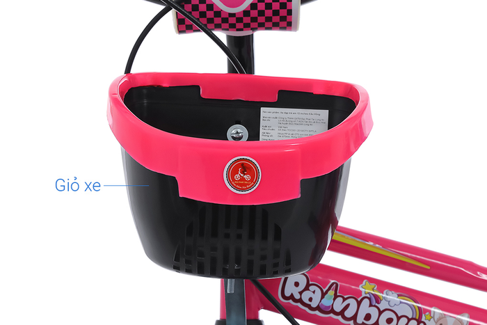 Giỏ xe - Xe đạp trẻ em Đại Phát Tài Cầu Vồng 12 inch