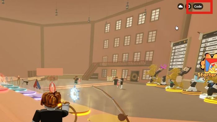 Hướng dẫn nhập mã code Rope Battles - bước 2