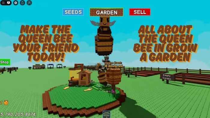 Hãy kết bạn với Nữ Hoàng Ong ngay hôm nay! – Bìa bài viết về Nữ Hoàng Ong trong Grow a Garden