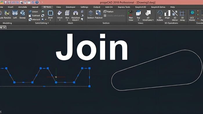 Lệnh JOIN trong CAD là gì?
