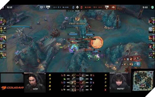 Team Secret Whales bất ngờ để GAM Esports chiếm lợi thế.