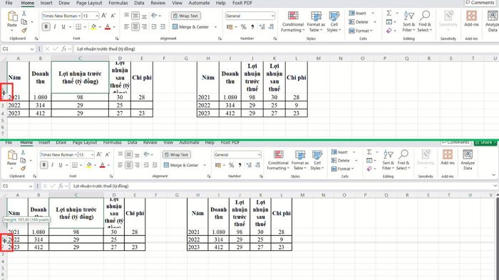 4 phương pháp mở rộng ô trong Excel cùng hướng dẫn chi tiết 2