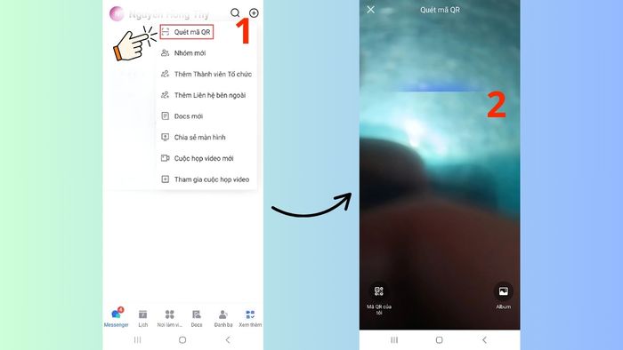Hướng dẫn chi tiết Đăng nhập bằng quét mã QR - bước 3