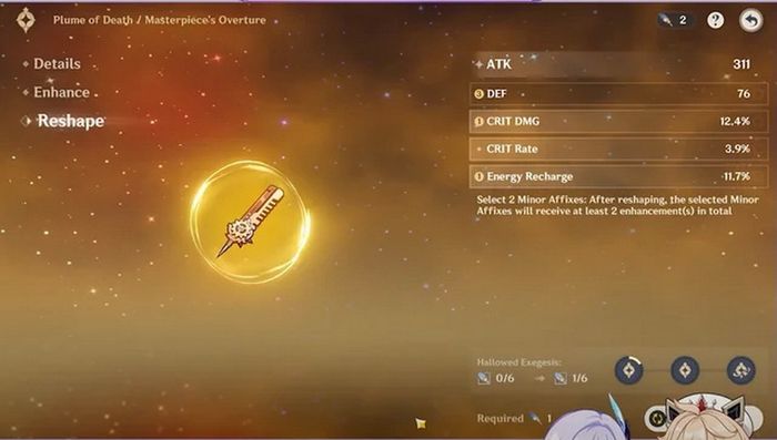 Genshin Impact: Hướng dẫn kiếm Bụi Khai Sáng và tất tần tật thông tin về reroll thánh di vật