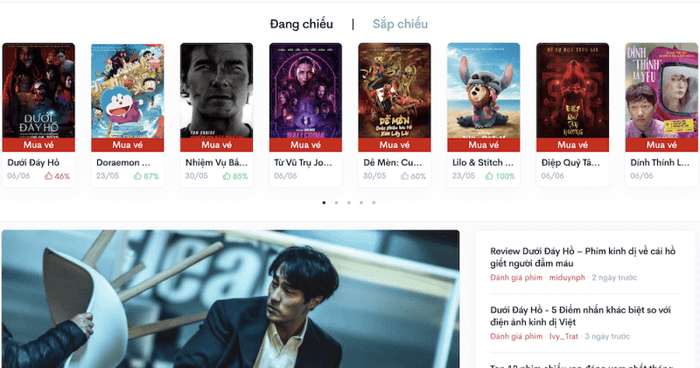 Trang web Mytour cung cấp nhiều tính năng hữu ích: xem lịch chiếu, đặt vé, đọc đánh giá phim và cập nhật các tin tức mới nhất về điện ảnh.
