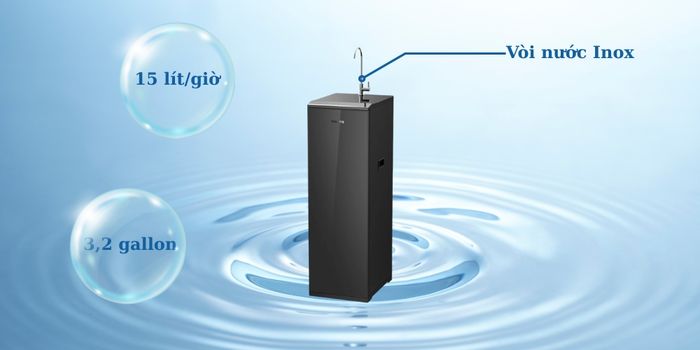 Philips ADD8911/74 có công suất lọc 15L/h, ngăn chứa nước lọc lớn 3,2 gallon