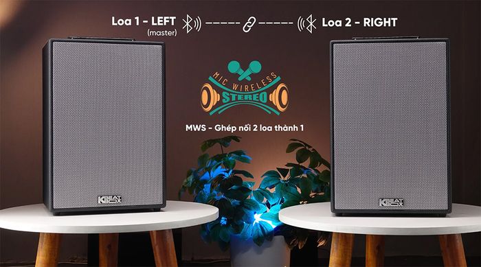 Công nghệ Mic Wireless Stereo (MWS) loa ACNOS SONCAMEDIA ePOP 100
