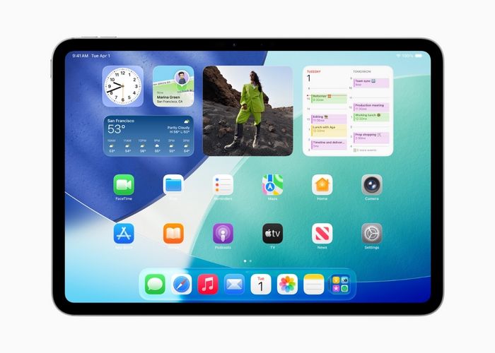 iPadOS 26 mới được thiết kế với ngôn ngữ Liquid Glass. Ảnh: Apple.com