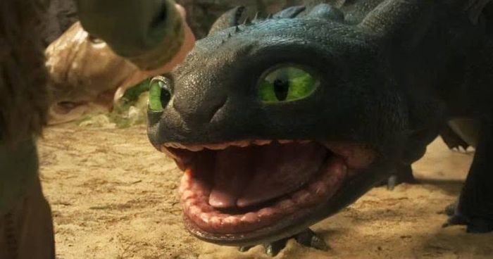 Toothless dù có làn da đen bóng, nhưng biểu cảm lại cực kỳ dễ thương.
