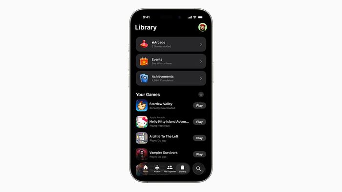 Apple Games mang đến một trải nghiệm chơi game thống nhất trên nhiều sản phẩm của Apple. Ảnh: Apple.com