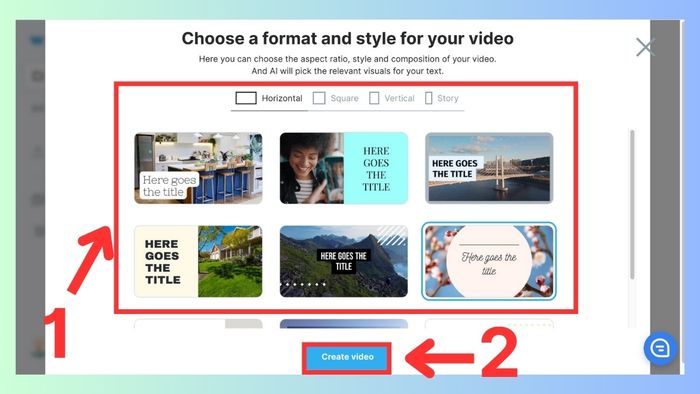Cách sử dụng công cụ tạo video từ Blog post trong Wave Video bước 3