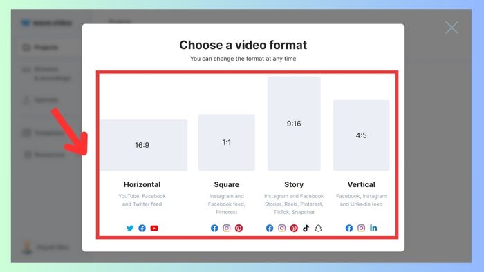 Cách sử dụng công cụ Blank video trong Wave Video bước 2