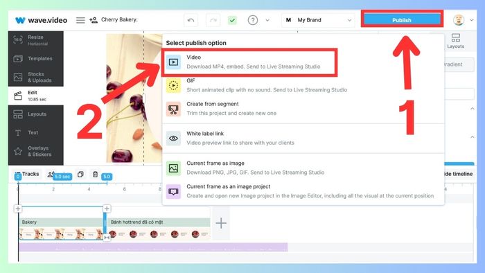 Cách sử dụng công cụ tạo video từ Blog post trong Wave Video bước 4