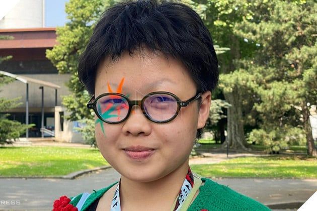 Lê Đỗ Hải Châu tại Liên hoan phim hoạt hình Annecy vào ngày 9/6.