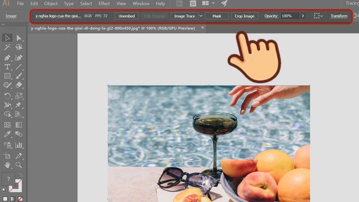 Hướng dẫn chuyển ảnh thành vector trong AI - Bước 3