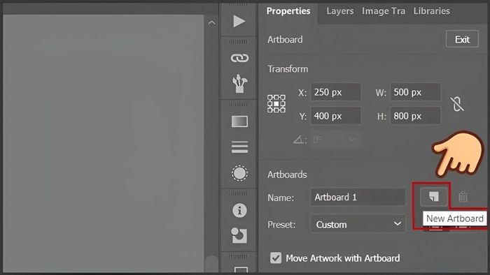 Phương pháp thêm Artboard trong AI - Phần 2