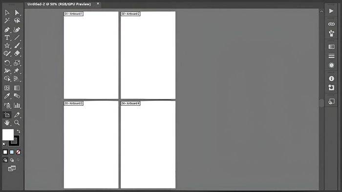 Cách thêm Artboard trong AI khi thiết lập file mới - Bước cuối cùng