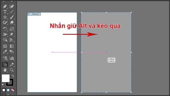 Hướng dẫn chi tiết bước 3 thêm Artboard trong AI