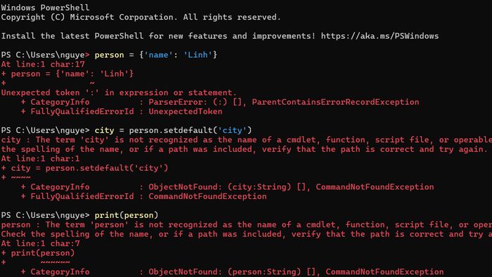 Các phương thức phổ biến của Dict trong Python 5
