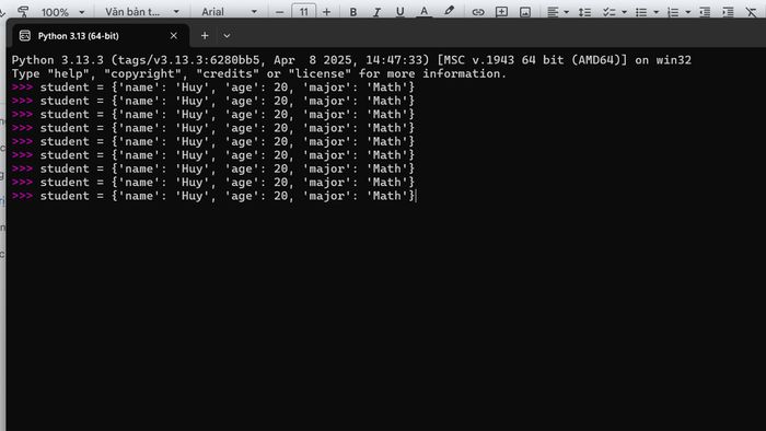 Một số thao tác cơ bản với Dictionary – Phần 2