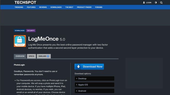 Trình quản lý mật khẩu LogMeOnce