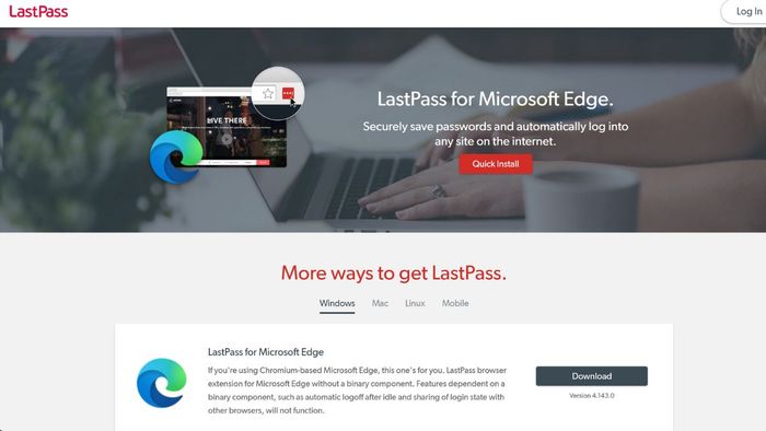 Trình quản lý mật khẩu Lastpass Password Manager