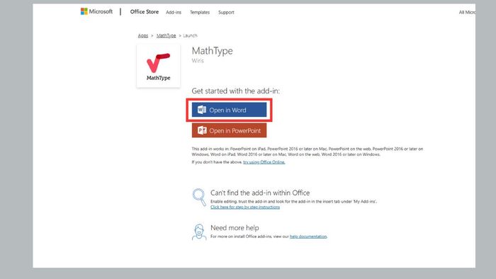 Hướng dẫn cách tích hợp MathType vào Microsoft Word trên MacBook