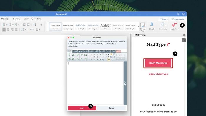 MathType Add-in không xuất hiện trong Word