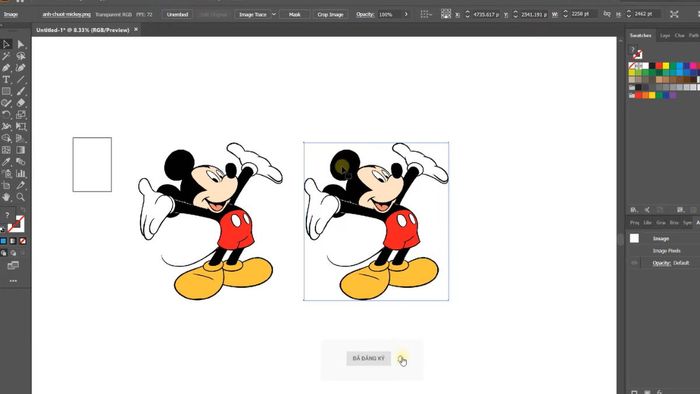 Hướng dẫn đơn giản bước 1 sử dụng Image Trace trong AI