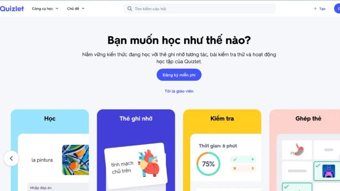 Công cụ AI tạo flashcard miễn phí