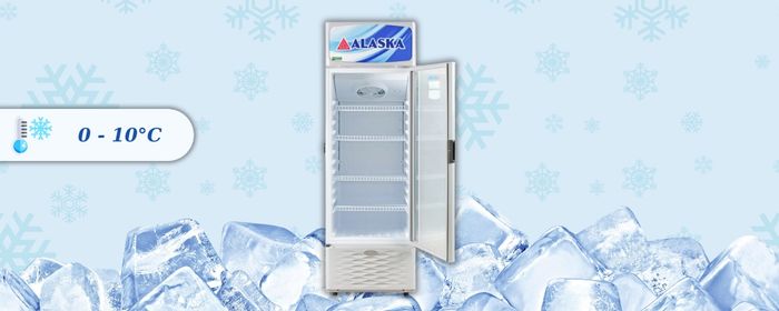 Tủ mát LC-335 có nhiệt độ ngăn mát 0 – 10 độ C