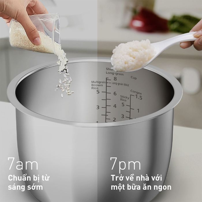 Chức năng hẹn giờ phù hợp với người có lịch trình bận rộn