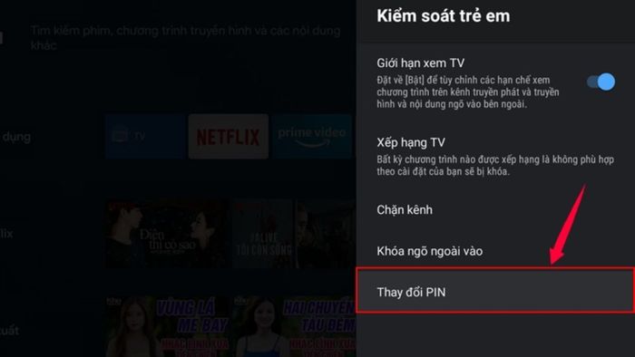 Cách khóa YouTube trên tivi Sony - bước 2