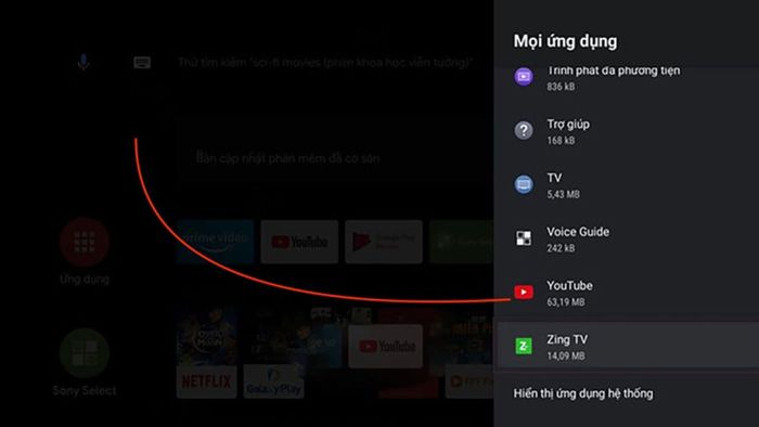 Hướng dẫn cách khóa YouTube trên tivi TCL - bước 3