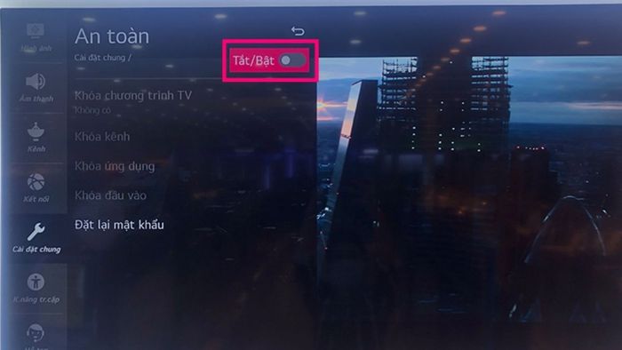 Cách khóa YouTube trên tivi LG - bước 4