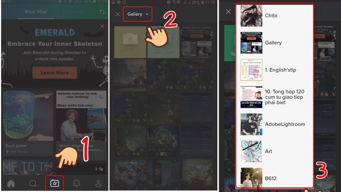 Hướng dẫn thực hiện trên Imgur bằng điện thoại - phần 2